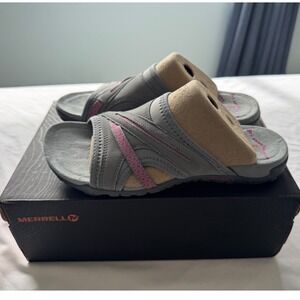 Merrell Women's Terran Slide II Grey/Pink Size 7 New In Box